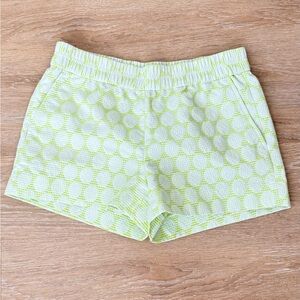 J. Crew lime Green Patterned Shorts with packets